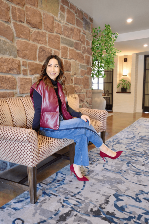 Elan Faux Leather Vest