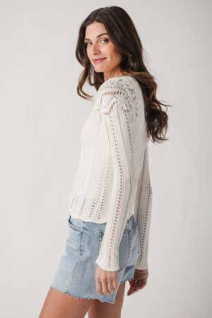 Z Supply Alycia Crochet Sweater