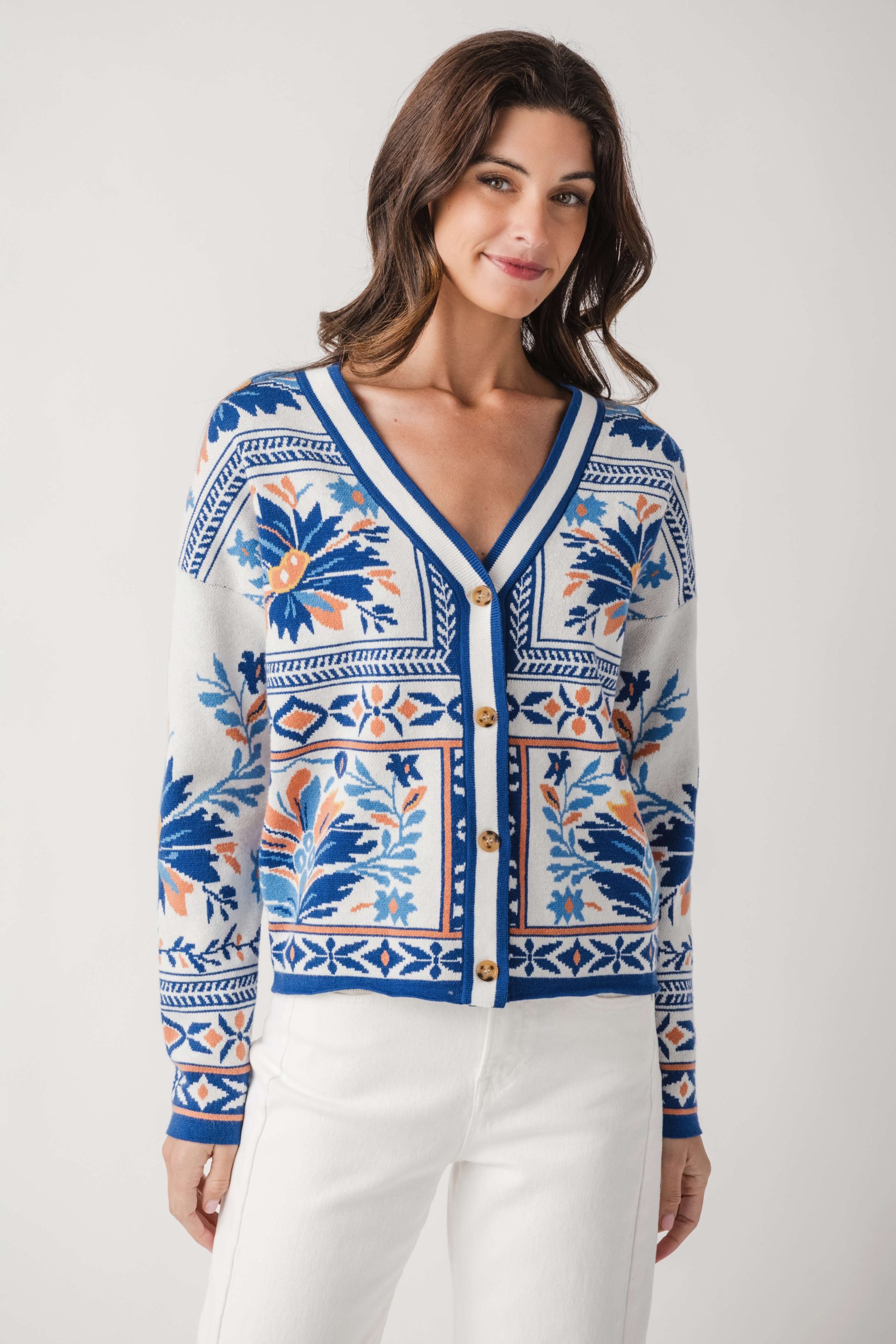Fate Printed Floral Cardigan - Image 3