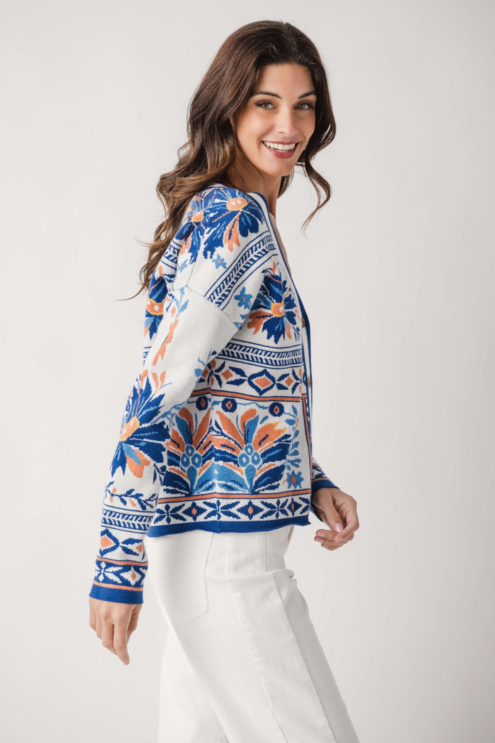 Fate Printed Floral Cardigan - Image 7