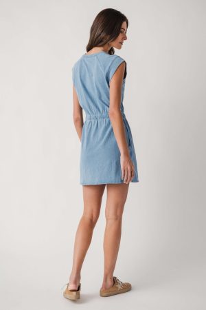 Z Supply Kalani Jersey Denim Dress