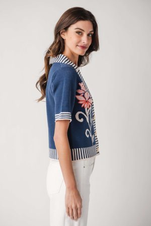THML Button Up Sweater Top