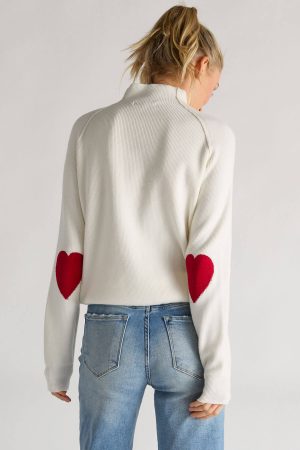 Cezele Heart Sleeve Sweater
