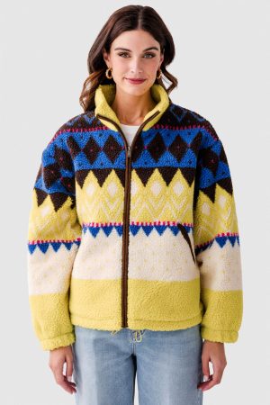 RD Style Whistler Sherpa Zip Front Jacket