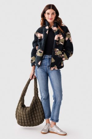 RD Style Whistler Sherpa Zip Front Jacket