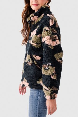 RD Style Whistler Sherpa Zip Front Jacket