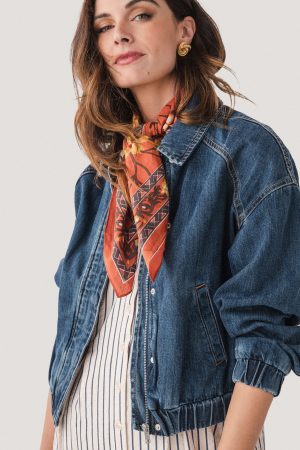 Risen Denim Bomber Jacket