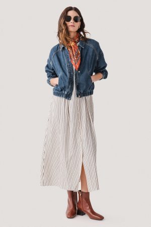 Risen Denim Bomber Jacket