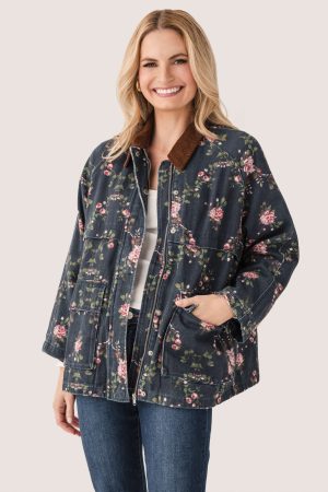 Raisonnel Floral Printed Utility Jacket