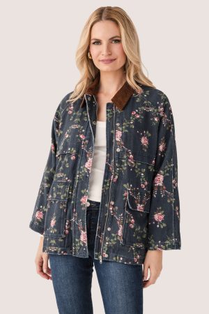 Raisonnel Floral Printed Utility Jacket