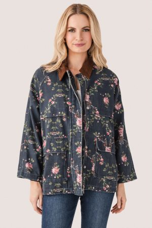 Raisonnel Floral Printed Utility Jacket