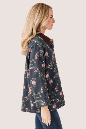 Raisonnel Floral Printed Utility Jacket
