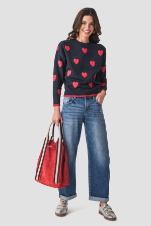 Six Fifty Valentina Heart Sweater