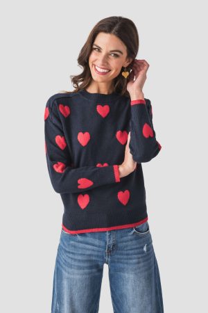 Six Fifty Valentina Heart Sweater
