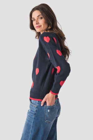 Six Fifty Valentina Heart Sweater