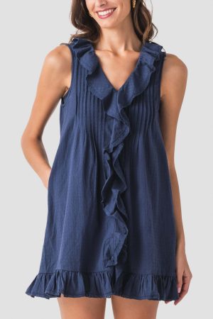 Raisonnel Ruffle Sleeveless Dress