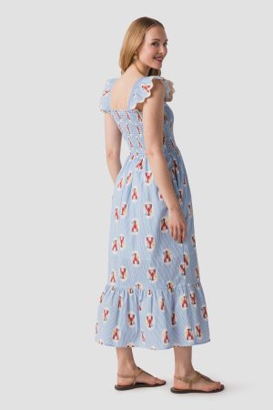 THML Lobster Print Maxi Dress