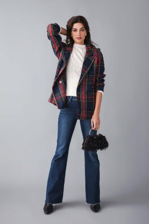 Fore Collection Tartan Plaid Blazer