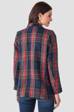 Fore Collection Tartan Plaid Blazer