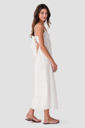 Surf Gypsy Palm Eyelet Maxi Dress