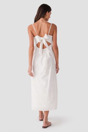 Surf Gypsy Palm Eyelet Maxi Dress